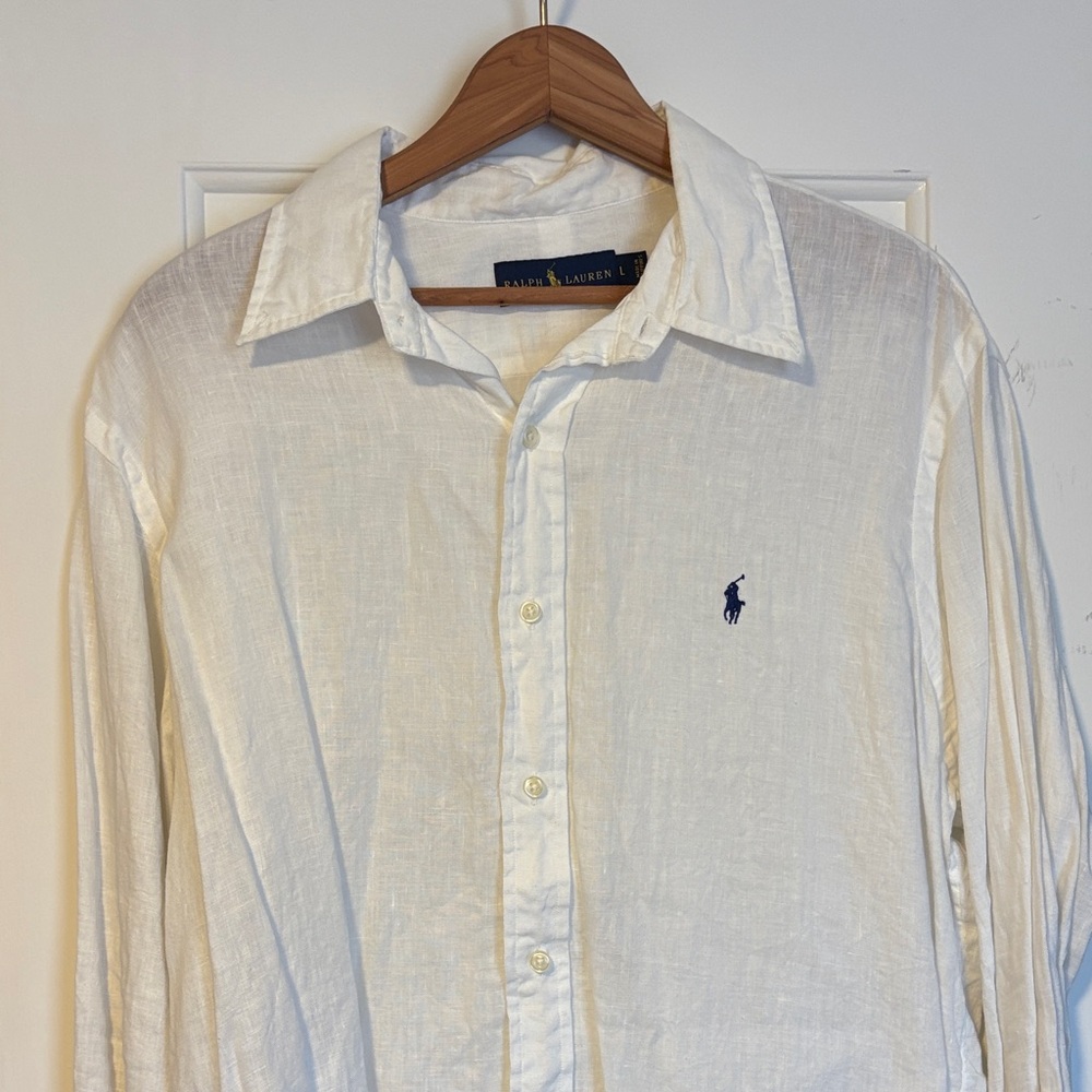 Ralph Lauren 100% linen men’s shirts size large